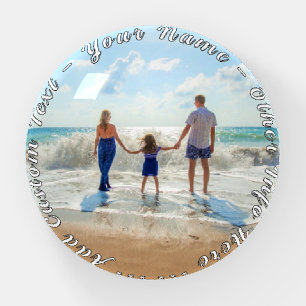 Your Photo Paperweight Gift with Custom Text