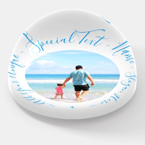 Your Photo Paperweight Gift with Custom Text Name