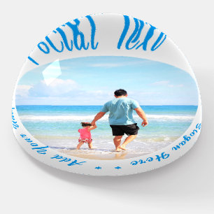 Your Photo Paperweight with Custom Text