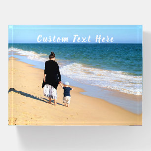 Your Photo Paperweight with Custom Text