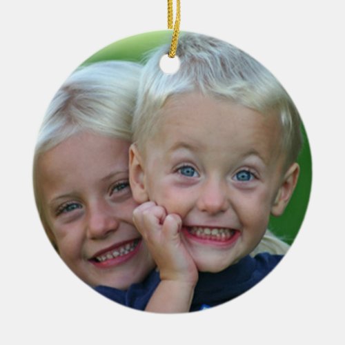 Your Photo Persoalize on back Christmas Ornament