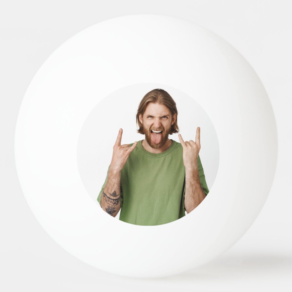 Disover Your Photo Personalized Funny Custom Party Favors Ping Pong Ball