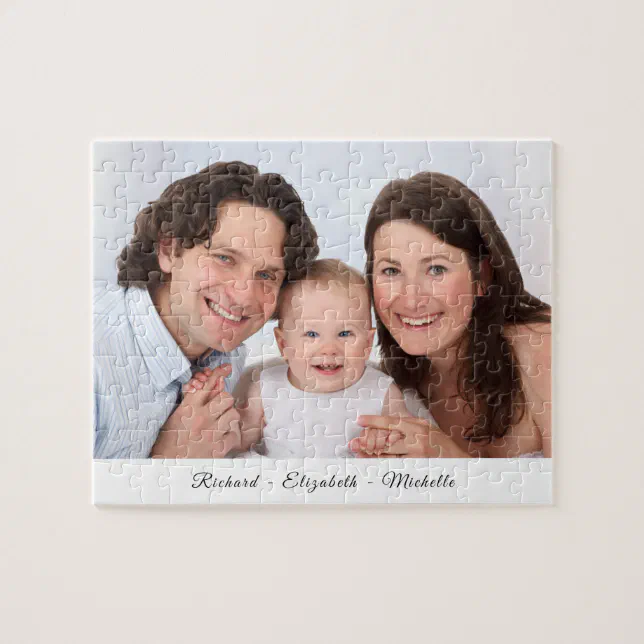 Your Photo Personalized Name Jigsaw Puzzle Zazzle
