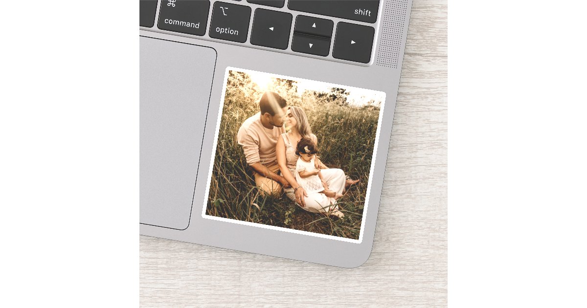 Your Photo Personalized Photograph Sticker | Zazzle
