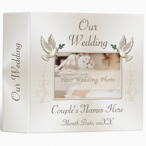 Your Photo Personalized Wedding Photo Album Binder