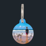 Your Photo Pet ID Tag with Custom Text Name Info<br><div class="desc">Custom Photo and Text Pet ID Tags - Your Own Design with Pet Photos - Personalized Your Pets / Family / Friends or Personal Gift - Add Your Photo and Text / Name / or Info / more - Resize and move or remove and add elements / text with Customization...</div>
