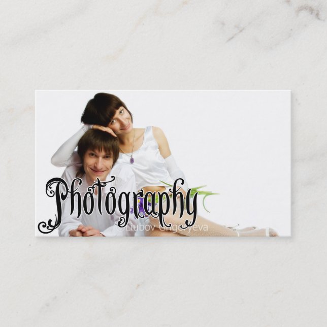 Your Photo Photography Business Card c2 (Front)