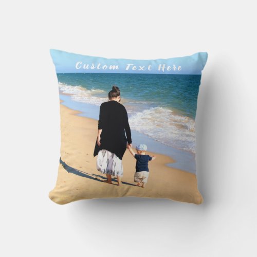 Your Photo Pillow with Custom Text