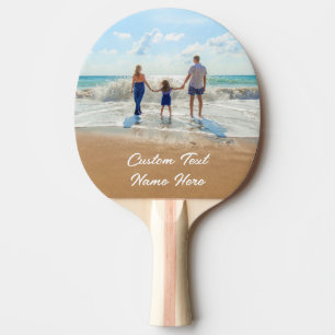 Your Photo Ping Pong Paddle with Custom Text