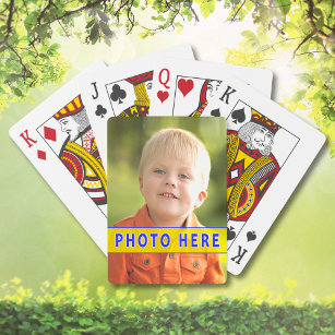 YOUR PHOTO Playing Cards for Visually Impaired