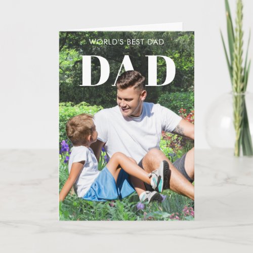*Your Photo "Pop" Custom Best Dad Card