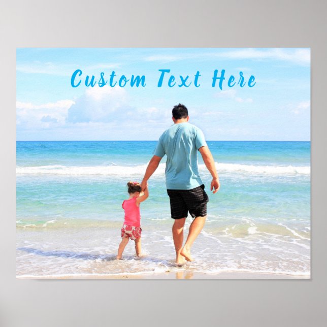 Your Photo Poster with Custom Text (Front)