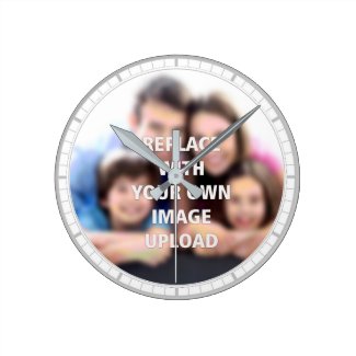 Your Photo Printed on a Round Clock