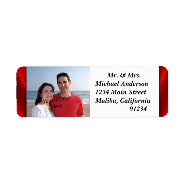 Your Photo Return Address Labels (Front)