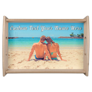 Your Photo Serving Tray Gift with Custom Text