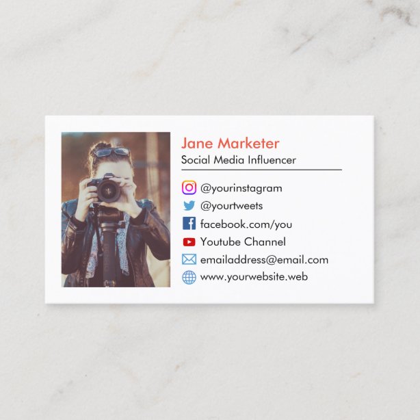 Social Media Icons Business Cards - Business Card Printing | Zazzle