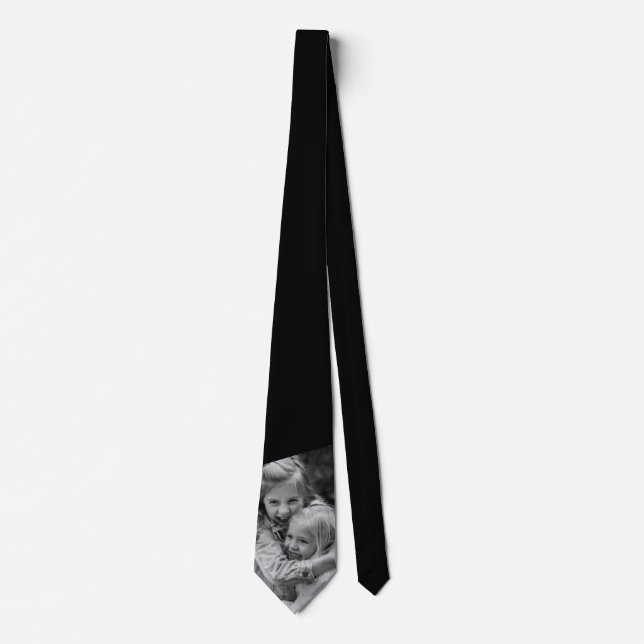 Your Photo Template Black and White Tie (Front)
