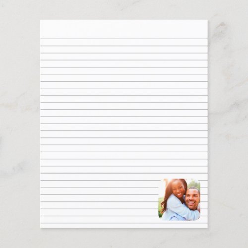 Your Photo Template Lined Paper Pieces