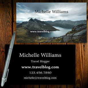 Your Photo Template Travel Blog Business Card