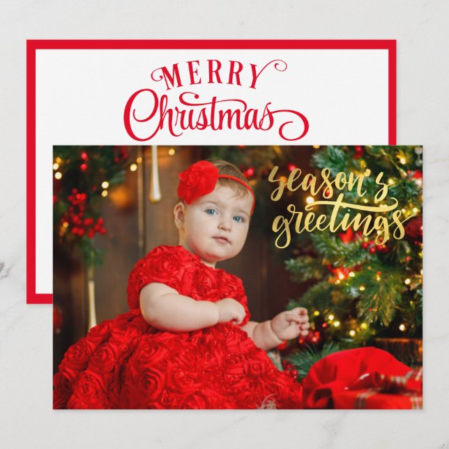 Your Photo Template w Overlay Memorable Christmas (Front/Back)
