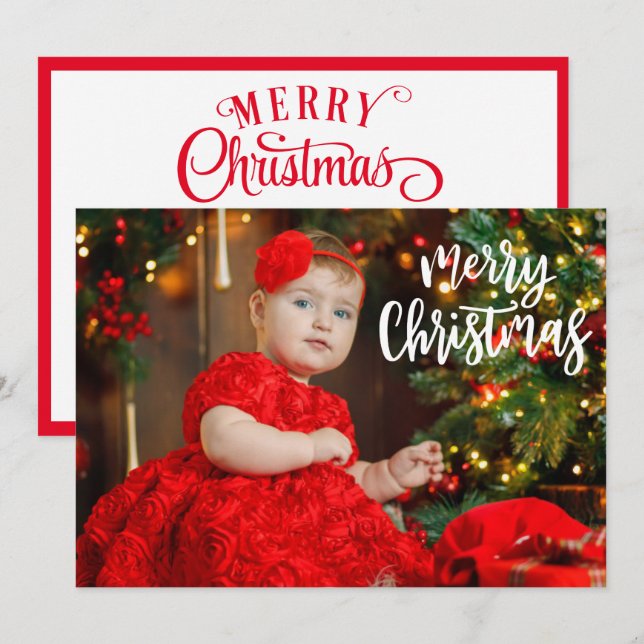 Your Photo Template w Overlay Memorable Christmas  (Front/Back)