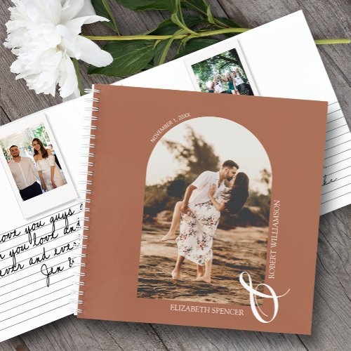 Your Photo Terracotta Wedding Guest Book