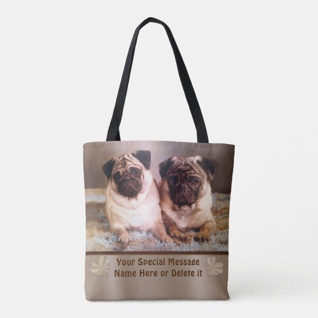 Your PHOTO, Text and Personalised Photo Tote Bag (Back)