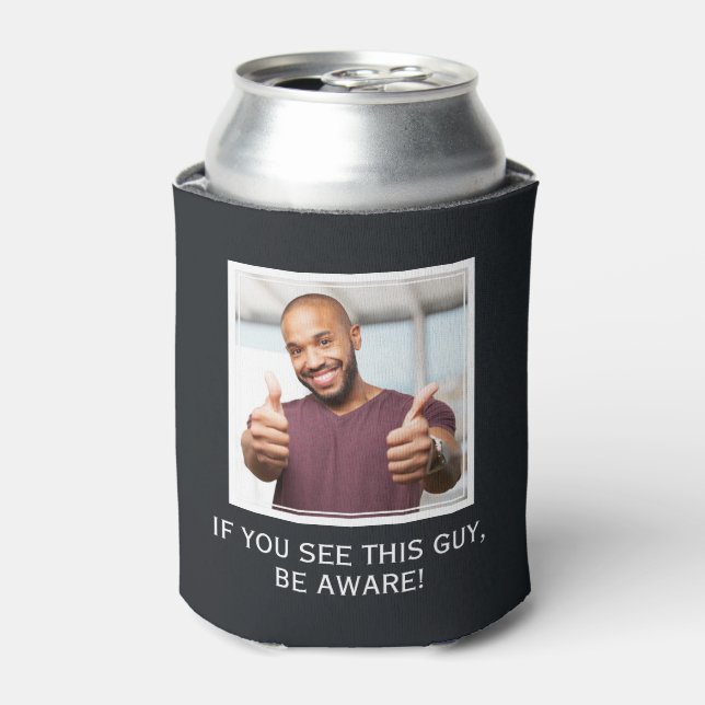YOUR PHOTO & TEXT custom can cooler (Can Front)