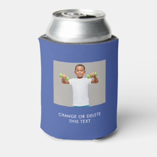 YOUR PHOTO  TEXT custom can cooler
