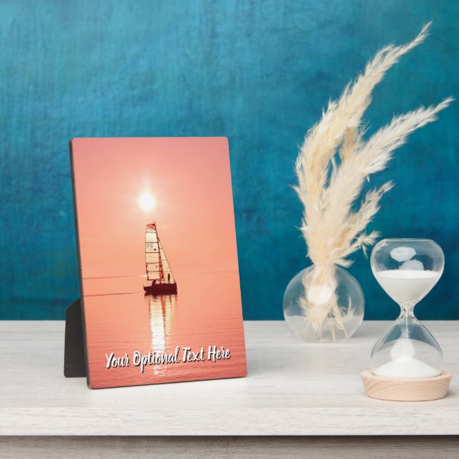 YOUR PHOTO & TEXT custom plaque (Side)