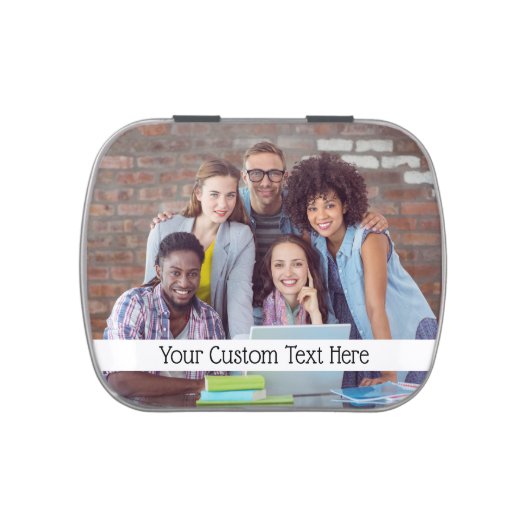 YOUR PHOTO & TEXT custom tins & jars (Top)