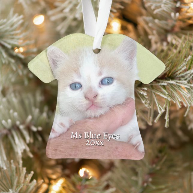 Your Photo/Text -Traditional Annual Gift & Message Ornament (Tree)