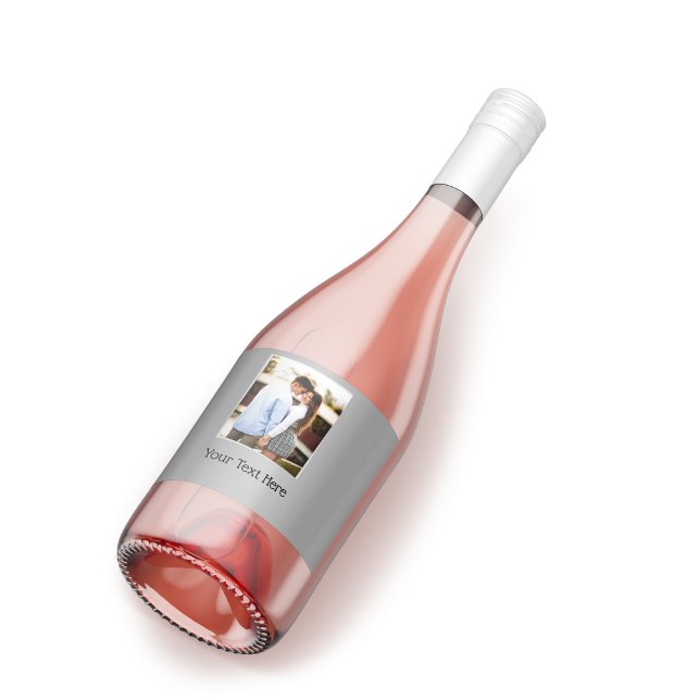 YOUR Photo & Text wine Wine Label (Creator Uploaded)