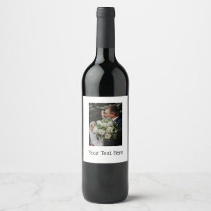 YOUR Photo & Text wine Wine Label