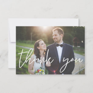Your Photo Thank You Handwriting Landscape Card