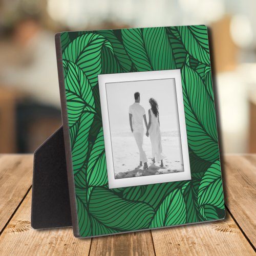 Your Photo Tropical Leaves Plaque