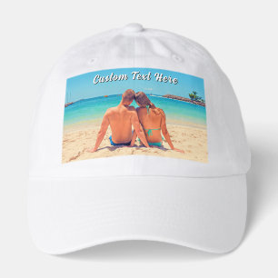 Your Photo Trucker Hat Gift Personalized Text