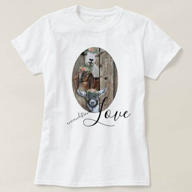 Your Photo Unconditional Love T-Shirt (Design Front)