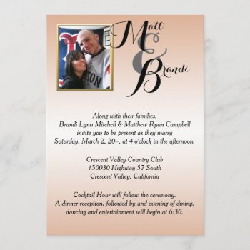 Your Photo Wedding Invitations by PersonalizationsPlus at Zazzle