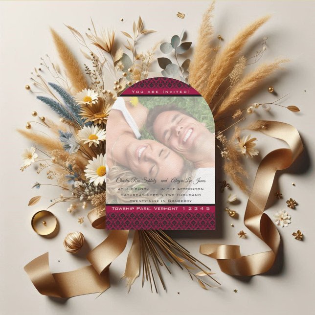 Your Photo Wedding Invite- I marry my Friend-Berry Invitation (Creator Uploaded)