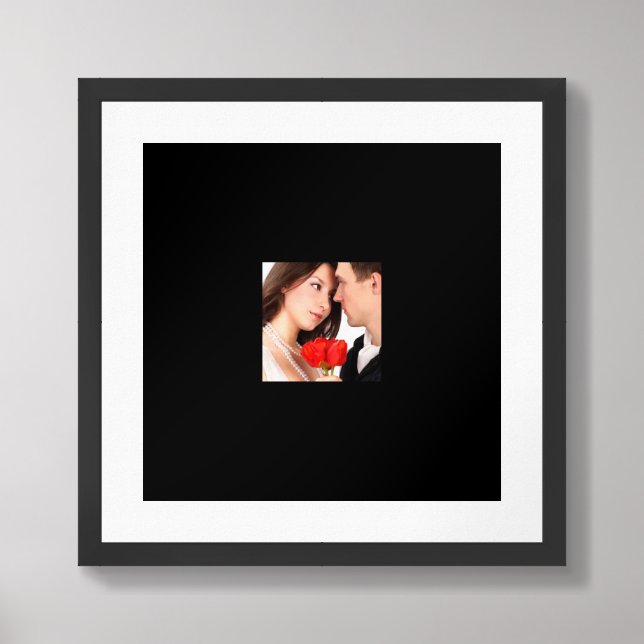 Your Photo Wedding Poster (Framed Front)