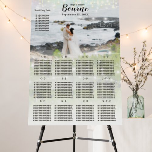 Your Photo Wedding Seating Chart and Welcome Sign 