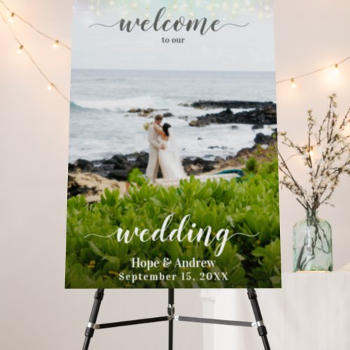 Your Photo Wedding Seating Chart and Welcome Sign 