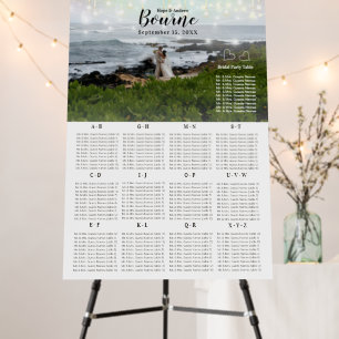 Your Photo Wedding Seating Chart and Welcome Sign