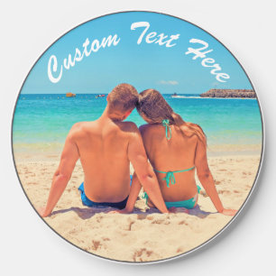 Your Photo Wireless Charger Gift with Custom Text