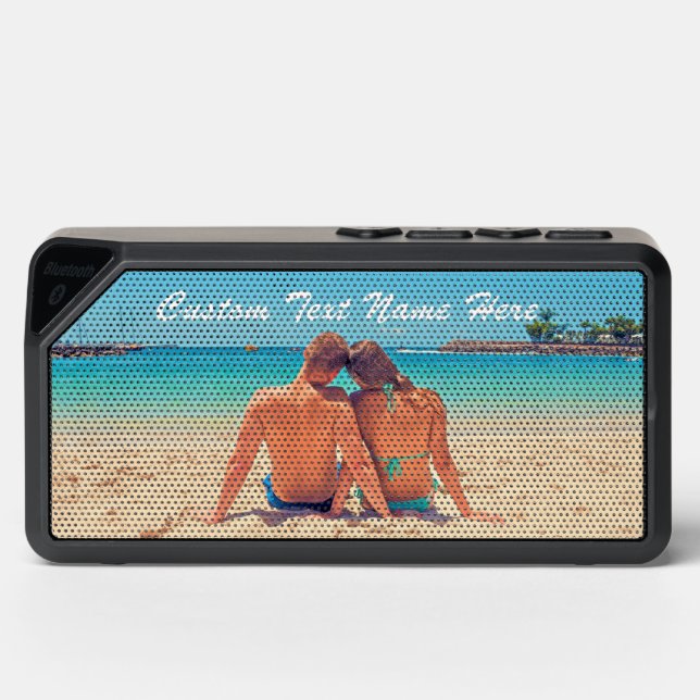 Your  Photo with Custom Text Bluetooth Speaker (Front)