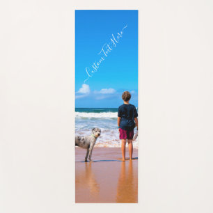 Your Photo Yoga Mat with Custom Text