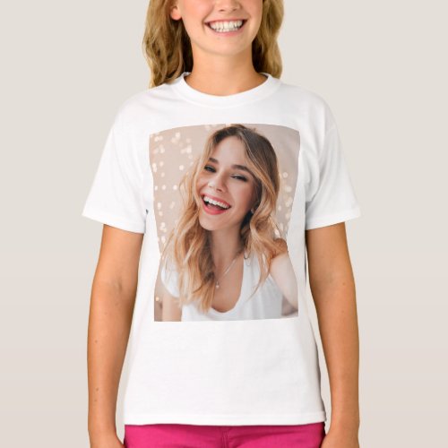 Your photo your face on a personalised T_Shirt