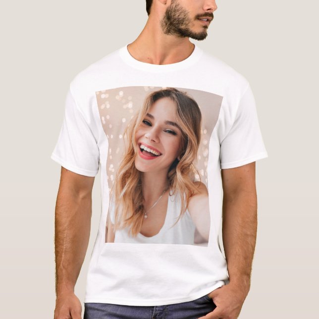 Your photo your face on a personalized T-Shirt (Front)