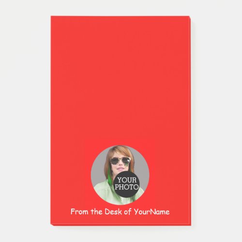 Your Photo Your Message Customize This Easily Red Post_it Notes